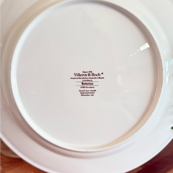 SET/4 Villeroy & Boch,”Botanica Collection”,10.5” Dinner Plates,Anthemis & Malva - Picture 13 of 15